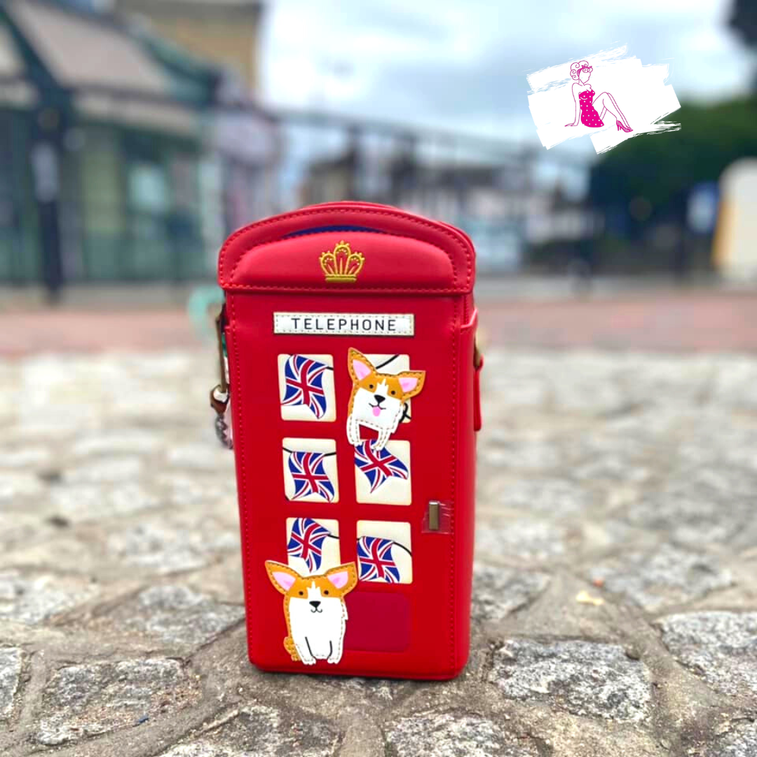 Vendula London Cats and Corgis Telephone Box – Taste Of Britain