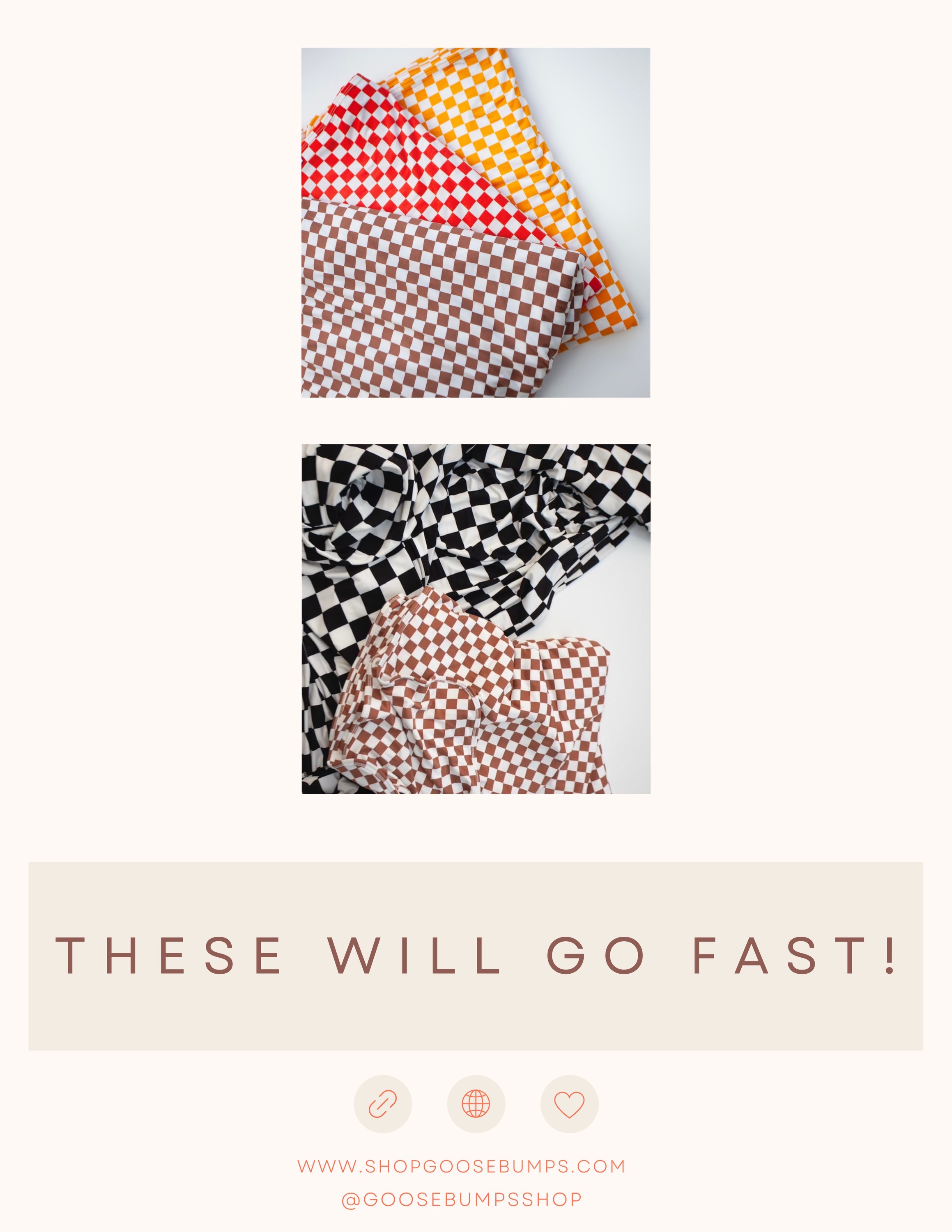NEW Checkerboard Swaddles Goosebumps Shop