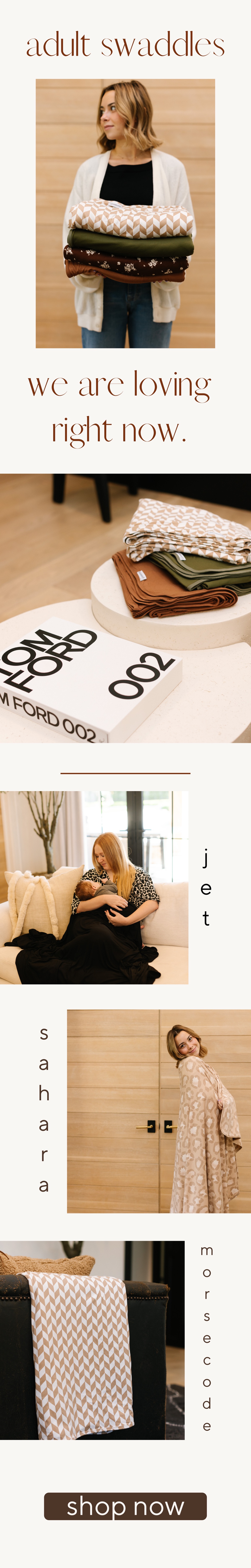 Adult Swaddles 🤎 Goosebumps Shop