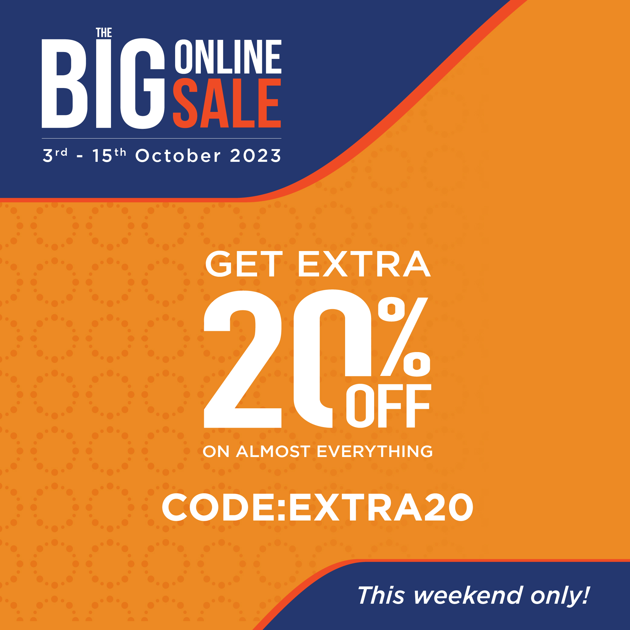 THE BIG ONLINE SALE - UP TO 90% OFF!
