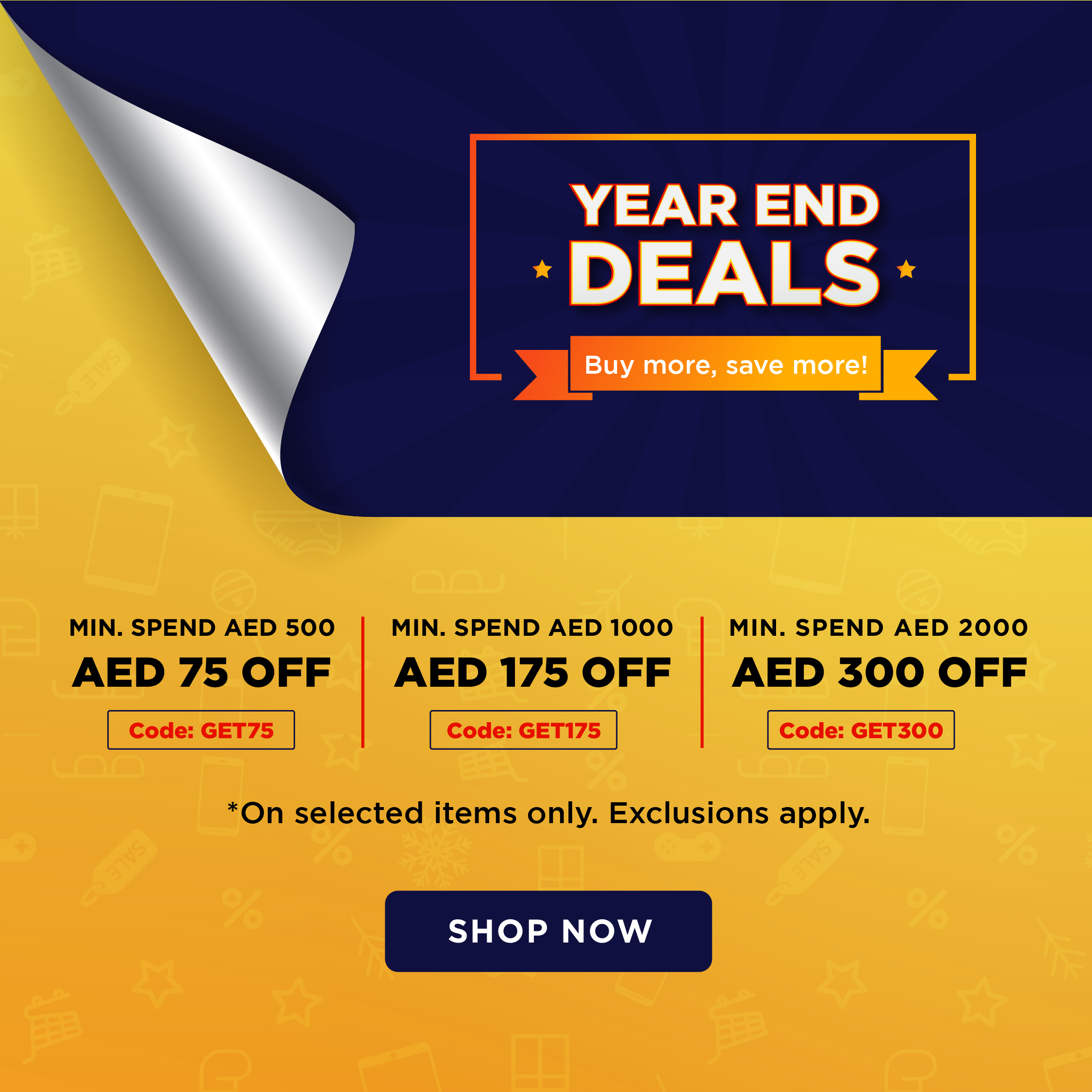 Buy more, save more!
